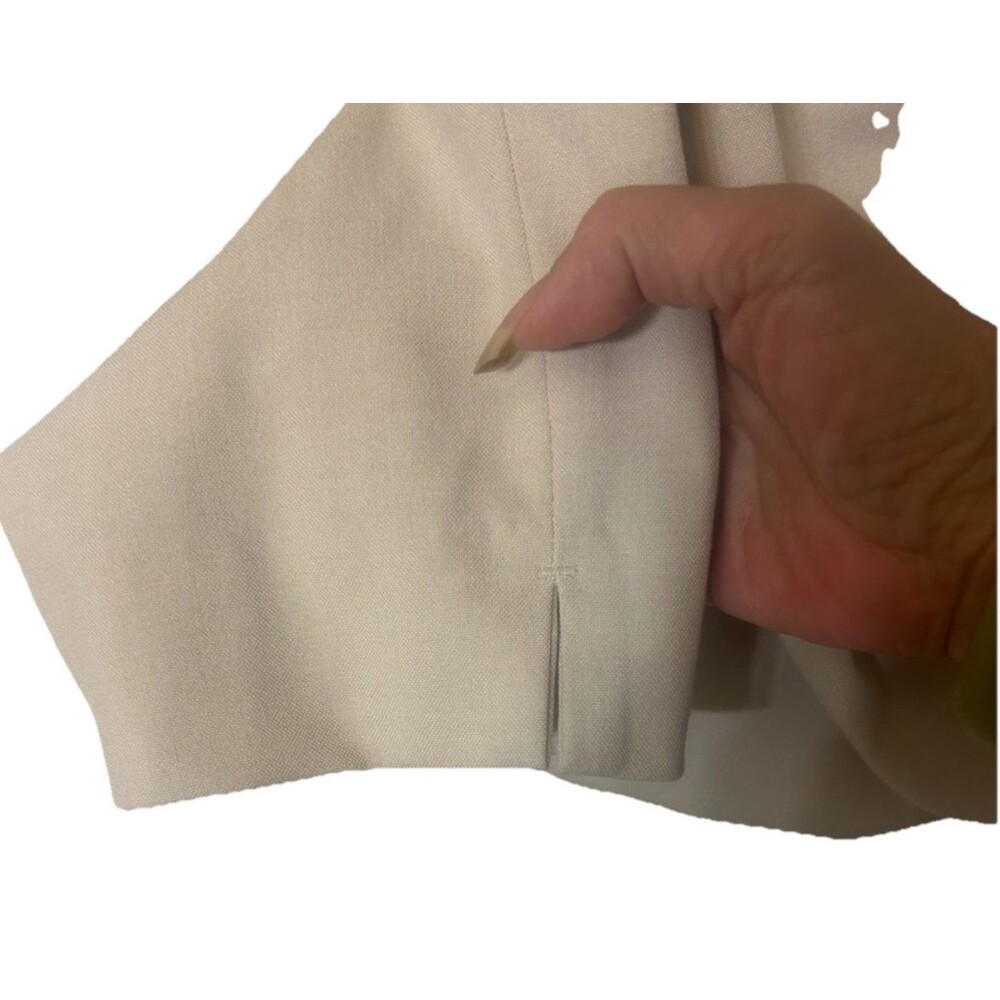 Banana Republic Hayden Pants Women Sz 0 Beige High Rise Elastic Waist Tapered - Picture 6 of 9